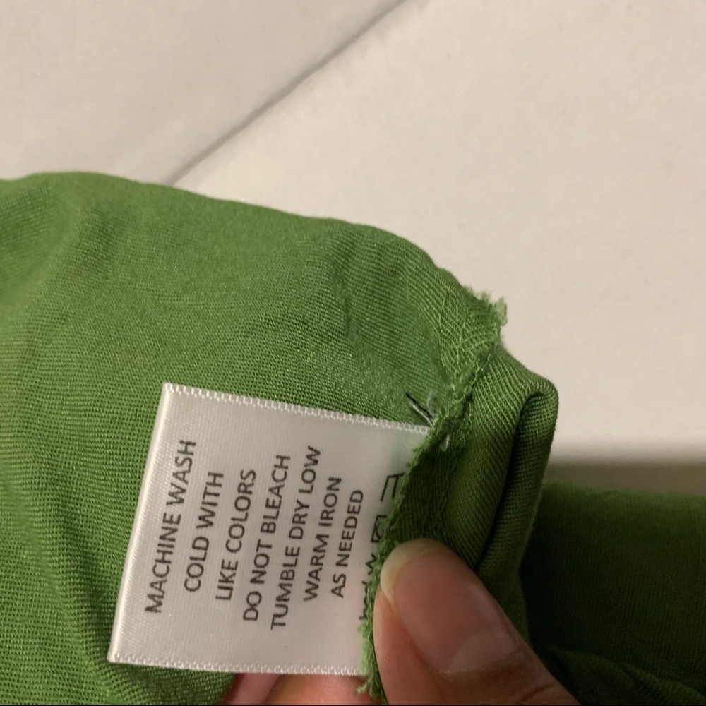 Forever 21 Girl Soul 1X Green Dress with Collar and  Tie at the waist - Picture 9 of 11